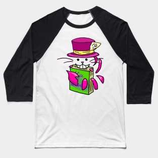 Cheshire Cat Reading Buddy Baseball T-Shirt